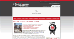 Desktop Screenshot of hartlandoverheaddoor.com