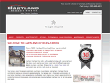 Tablet Screenshot of hartlandoverheaddoor.com